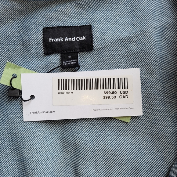 Frank and Oak Kimono Sleeve Romper, BNWT, Size M - Picture 6 of 9